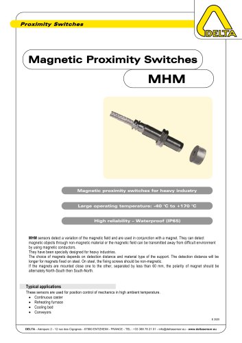 Magnetic Proximity Switches MHM