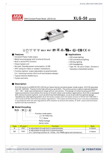 XLG-50 seri es