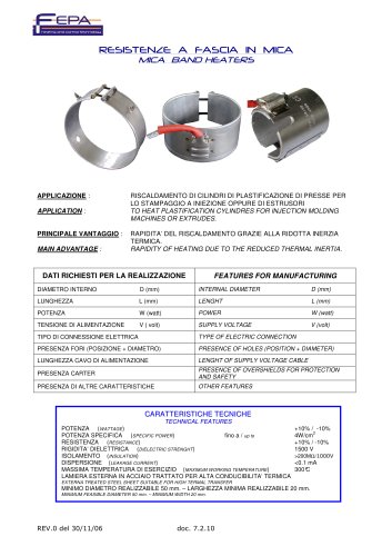 MICA  BAND  HEATERS