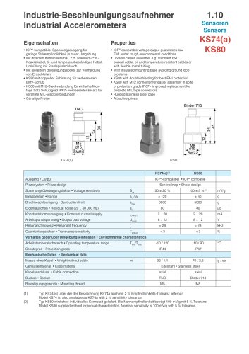 Industrial Accelerometers