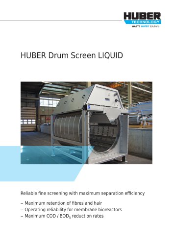 HUBER Drum Screen LIQUID