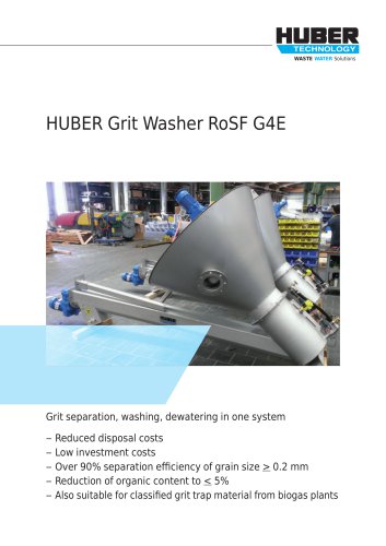 HUBER Grit Washer RoSF G4E