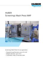 HUBER Screenings Wash Press WAP