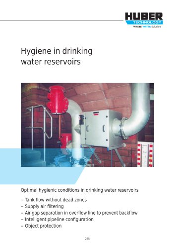 Hygiene in drinking water reservoirs