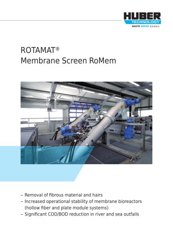 ROTAMAT® Membrane Screen RoMem