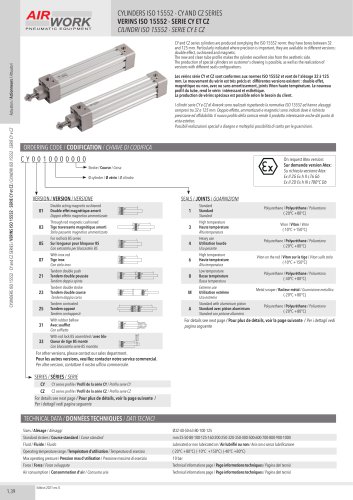 CY CYLINDERS ISO 1552 - CY SERIES