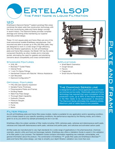 12D Plate and Frame Filter