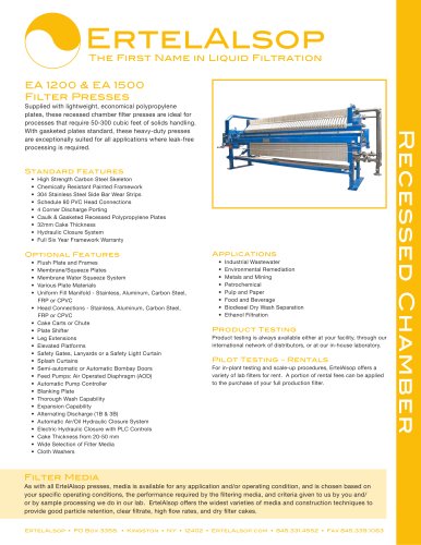 EA 1200 & EA 1500 Tech Sheet