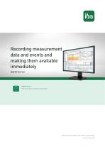 Recording measurement data and events and making them available immediately