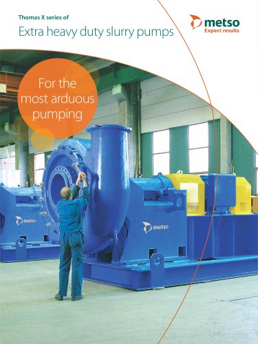 X Series of Extra Heavy Duty Slurry Pumps