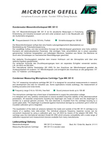 Measurement capsule pair MK 390 E