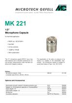 Microphone Capsule MK 221