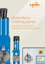 LEWA Micrometering pumps