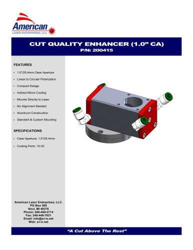 CUT QUALITY ENHANCER Ø1.0 CA"