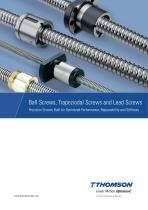 Ball Screws, Trapeziodal Screws and Lead Screws (metric series)