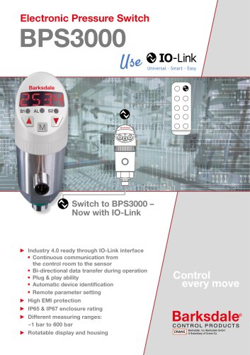 Electronic Pressure Switch BPS3000