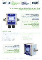 RIF150 Electromagnetic Flowmeter Riels Instruments