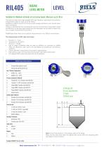 RIL405 Radar level meter for corrosive liquide Riels® Instruments