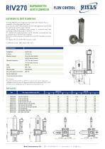 RIV270 Diaphragm tee flowmeter