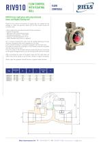 RIV910 Flow control with floating ball Riels® Instruments