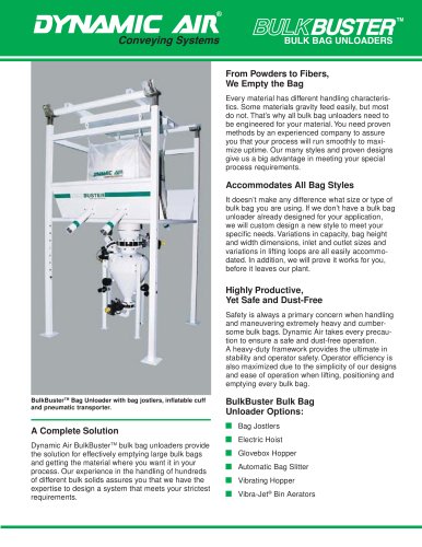 BulkBuster™ Bulk Bag Unloader  Series 422
