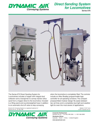 Direct Sanding System for Locomotives Series 670