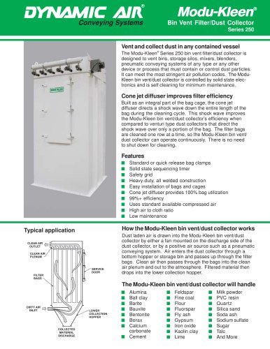 Modu-Kleen™ Bin Vent/Dust Collector