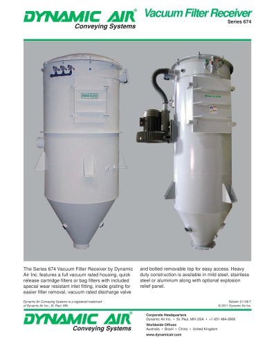 Vacuum Filter Receiver Series 674