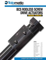 BCS Rodless Screw Drive Actuator