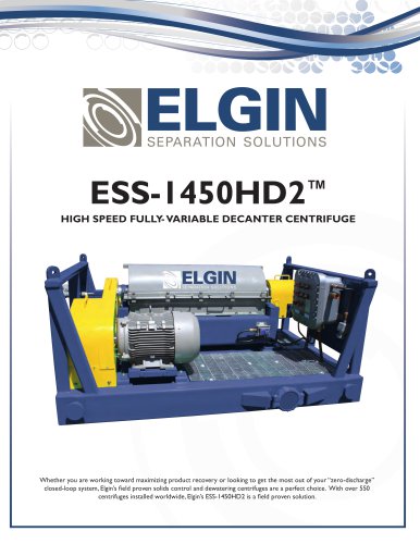 ESS-1450HD2 Decanter Centrifuge