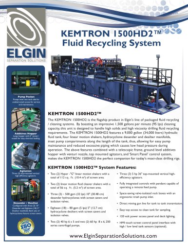 KEMTRON 1500HD2 Package Mud System