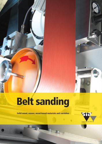 Belt sanding