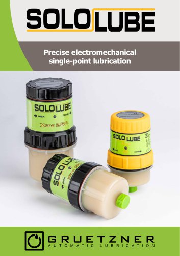 SOLOLUBE - safe automatic lubrication