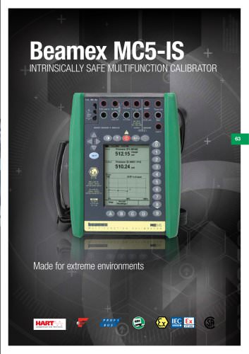 Brochure - Beamex MC5-IS intrinsically safe multifunction calibrator