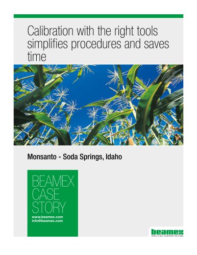 Case Story, Monsanto - Calibration with the right tools simplifies procedures and saves time