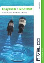 NIVELCO LEVEL TRANSMITTERS - ULTRASONIC INTEGRATED AND COMPACT FOR LIQUIDS - EasyTREK and EchoTREK