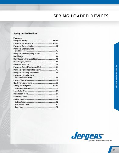 Spring Loaded Devices Catalog