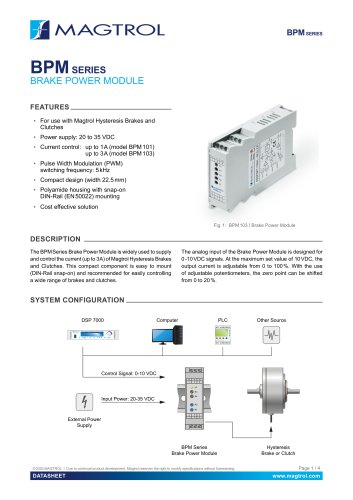 BPM Series | Brake Power Module