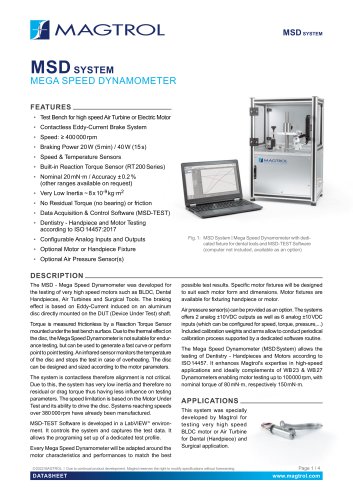 MSD System | Mega Speed Dynamometer