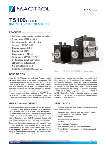 TS 100 Series | Torque Sensor