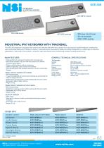 Industrial IP67 keyboard with trackball