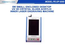 Perfect Laser-5W Small Enclosed Desktop UV 3D Crystal Glass Acrylic Inner Laser Engraving Machine PE-DP-5050