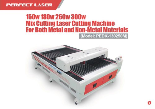 Perfect Laser - Mix Laser Cutting Machine For Both Metal and Non-metal Materials PEDK-130250M