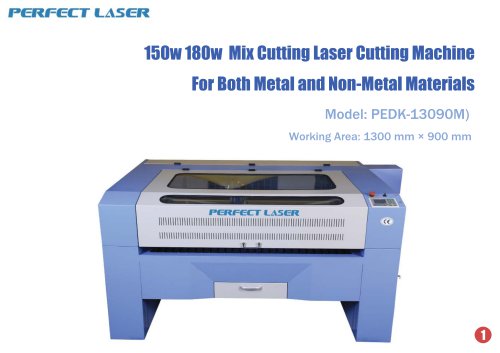 Perfect Laser-Mixed Cutting Laser Cutting Machine PEDK-13090M