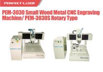 Perfect Laser - Rotary Small Wood Metal CNC Engraving Machine  PEM-3030S