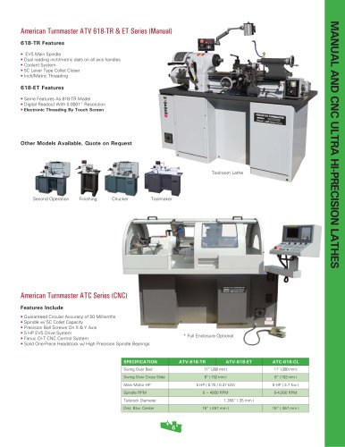 American Turnmaster ATV 618-TR & ET Series (Manual)