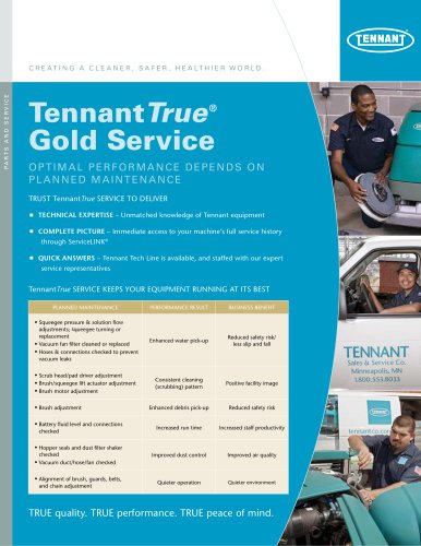 Gold Service Plan Brochure