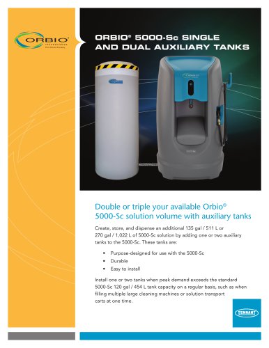 ORBIO® 5000-Sc SINGLE AND DUAL AUXILIARY TANKS