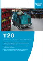 T20 Ride-on scrubber-dryer