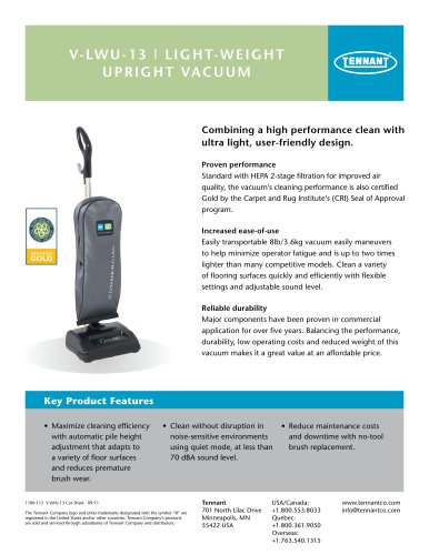 V-LWU-13 Brochure